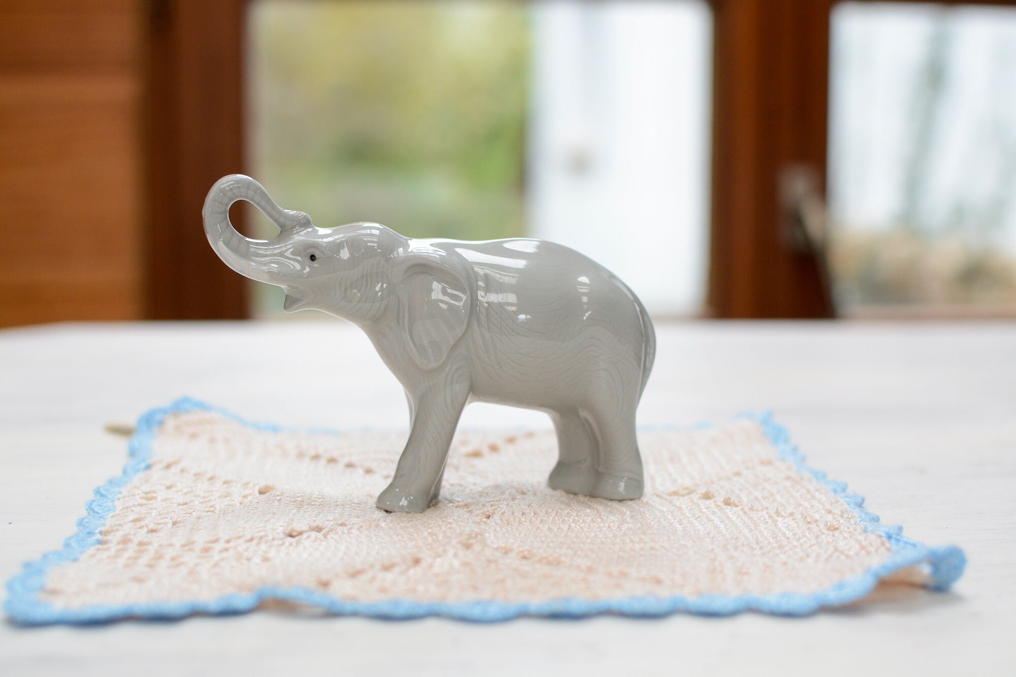 Vintage Gray Porcelain Elephant • Collectible Decorative Figurine • Elegant  Animal Ornament - Etsy, image size:2000x1333