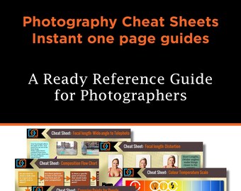 Cheat Sheets for Photographers - A quick reference guide to Exposure, Focal Length, Composition, Cropping, Colour, Lighting and more