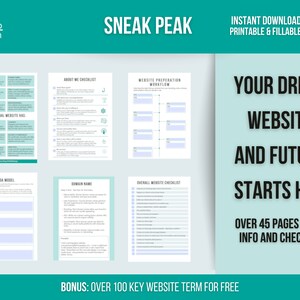 Website Planner: Custom WordPress Design Workbook (Digital Download) image 5
