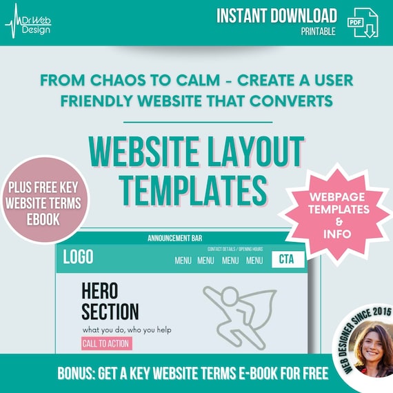 High Converting Website Layout Templates (Digital Download)