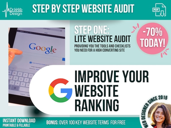 Lite Website Audit: SEO Checklist & Web Design Guide (Digital Download)