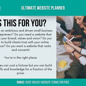Website Planner: Custom WordPress Design Workbook (Digital Download) image 4