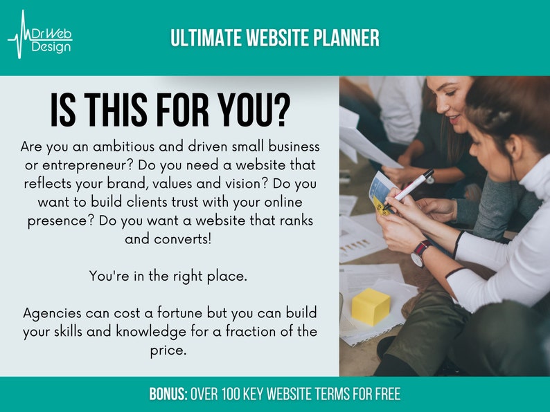 Website Planner: Custom WordPress Design Workbook (Digital Download) image 4