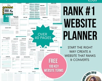 Website Planner: Custom WordPress Design Workbook (Digital Download)