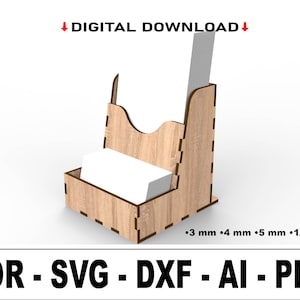 Display visitekaartjes en flyers, visitekaartjesstandaard SVG, trouwkaartstandaard, lasergesneden svg, vectorbestanden voor hout lasersnijden