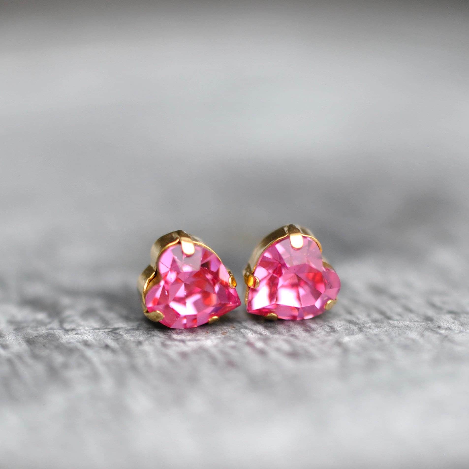 Orecchini A Cuore Rosa Cavo In Acrilico - Scintillanti, Leggeri 5.5g, Gioielli Moda Per Donna, Regalo San Valentino - 4