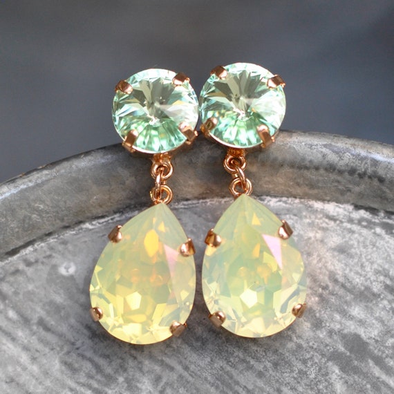 Handgemachte Limetten Ohrringe - Phosphoreszierende Frucht Hänger Aus Berlin