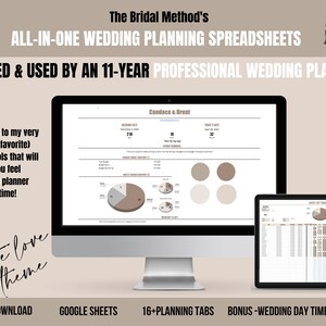 Bruiloftplanningspreadsheets, digitale weddingplanner, trouwdagtijdlijn, bruiloftsgastentracker, bruiloftsbudget, alles-in-één planner
