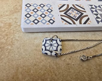 Portuguese Tile Bracelet: Lisbon Inspired Porcelain Jewelry