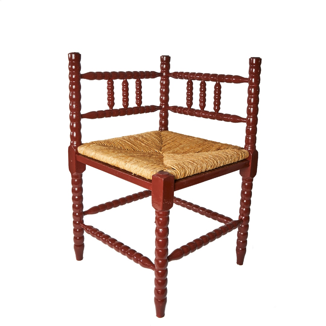Bobbin Stool Dark Red - Etsy