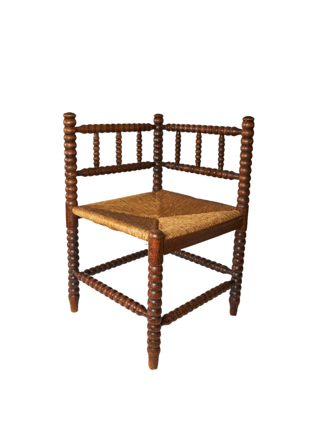 Antique Bobbin Stool Natural Wood Chair - Etsy