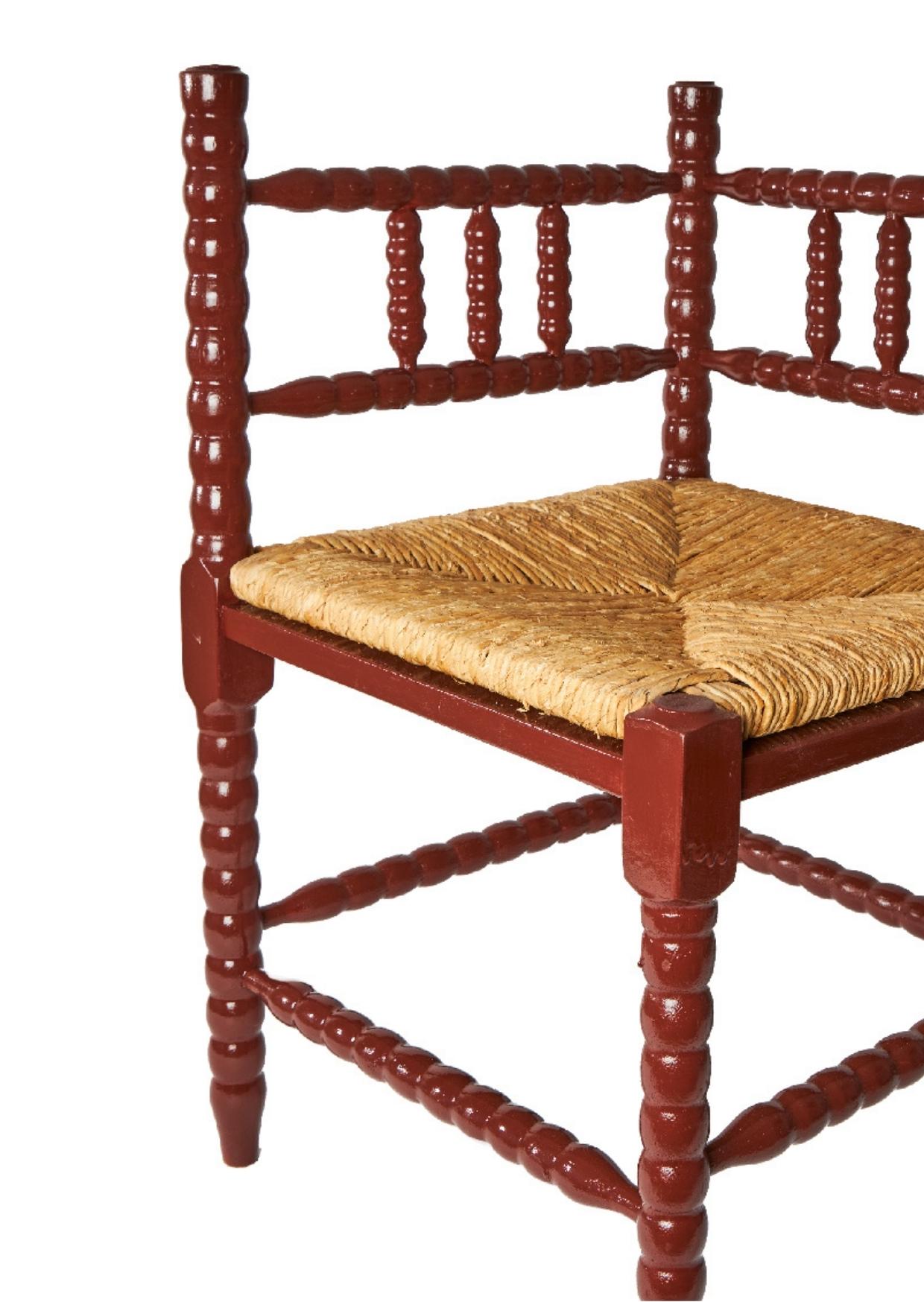 Bobbin Stool Dark Red - Etsy