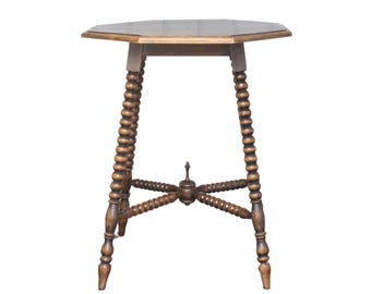 Mesa auxiliar antigua de bobin Laurent