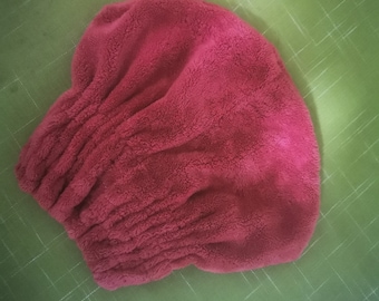 Red bath cap