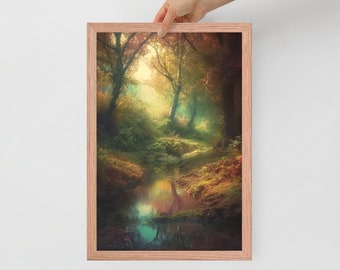 Mossy Forest - Instant Download - Printable Art picture/poster of a beautiful scenic oasis perfect for any occasion