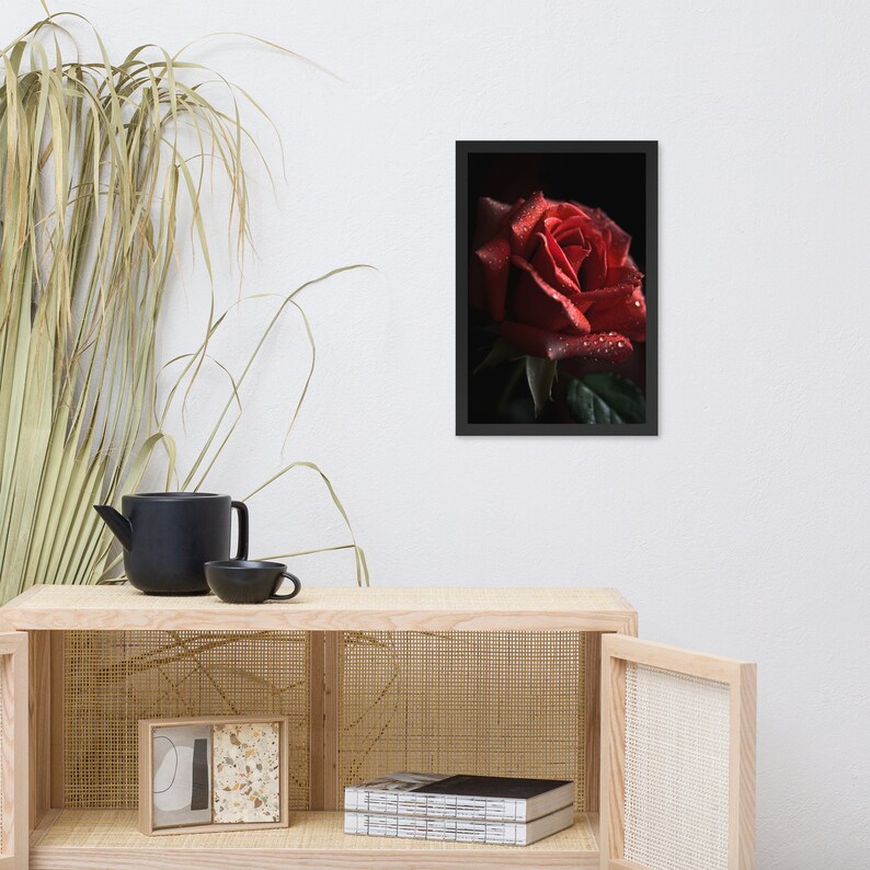 Red Rose - Instant Download - Printable Art Picture/poster of a ...