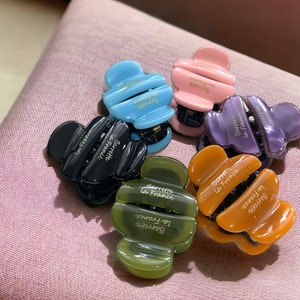 Set of 2/Cellulose Acetate Mini Hair Claws/Premium Mini Hair claw/Simple Hair Claw/Gift for Her/Birthday Gift for Kids/Bonus gift