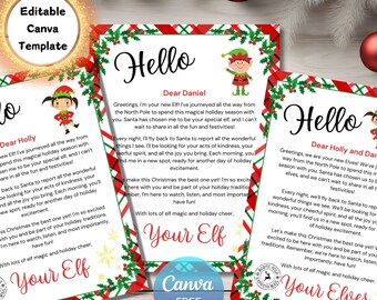 Christmas Elf Introduction Letter, Elf Arrival Letter Printable, First Time Elf Visiting Letter, New Elf Letter, Christmas Elf Welcome