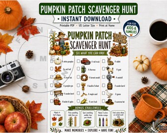 Scavenger Hunt Pumpkin Patch Bundle