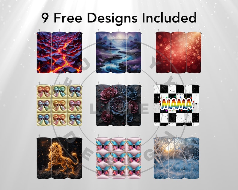 Watercolor Gamer Tumbler Wrap PNG | 20 Oz Skinny Seamless Digital ...