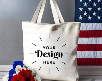 4th of July Tote Bag Mock up, Bag Mock up, Tote Mockup, Shopping tote Mock Up Gift, 4th of July Mock-up, Product Mock Up, Mockup Photos, POD
