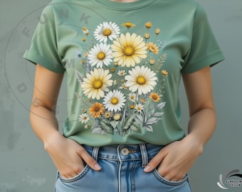 Floral Cottagecore PNG | Spring Flowers Sublimation Design | Botanical Digital Download File | Summer Flower Nature Design for Shirt for Mug