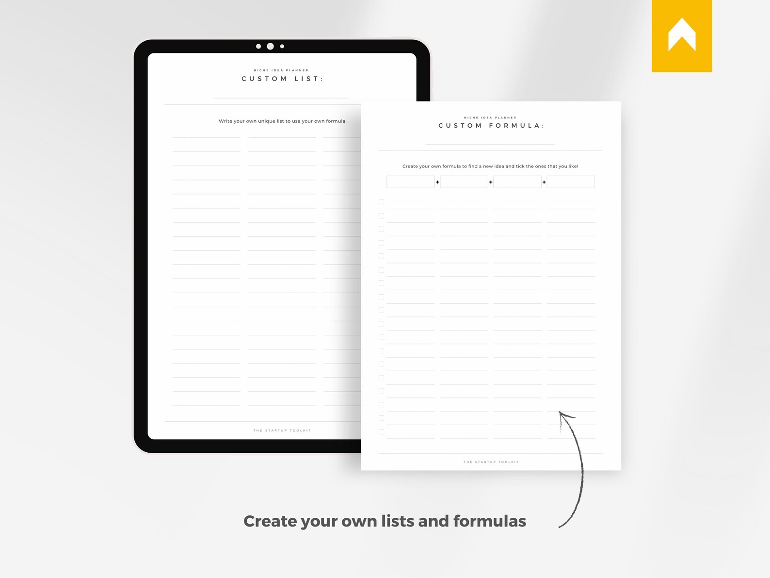 Niche Idea Planner Minimalist Template Printable PDF PNG - Etsy