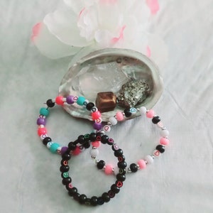 Heart pony bead bracelets