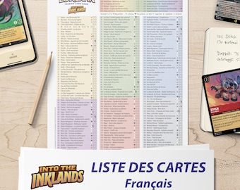 Digital Download Card List Checklist Lorcana Inklands French 3rd Set Binder Overview