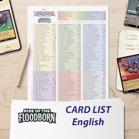 floodborn lorcana card list Amazon.com: Ravensburger Disney Lorcana TCG: Rise of The Floodborn Assorted  Single Booster Pack (12 Cards) | Collectible Cards | Ideal Gift for Disney  Fans main image 0