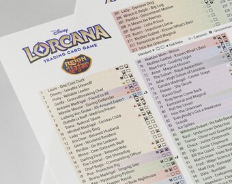 Digital Download Card List Checklist Lorcana Reign of Jafar English 8th Set  Binder Overview - Etsy