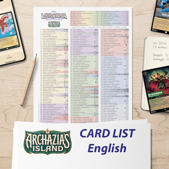 archazia's island lorcana card list Disney Lorcana Archazia’s Island 2-PACK (Live Break) main image 1