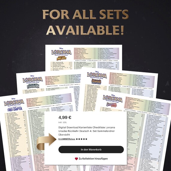 inklands lorcana card list Full deck lists for the Into the Inklands starter decks