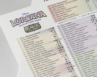 archazia's island lorcana card list Ravensburger Disney TCG: Single-Player Starter Deck - Amethyst & Steel | Engaging Gameplay | Over 200 Original Disney Artworks Digital Download Card List Checklist
