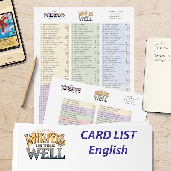 lorcana card lists Amazon.com: Disney Lorcana Trading Card Game
