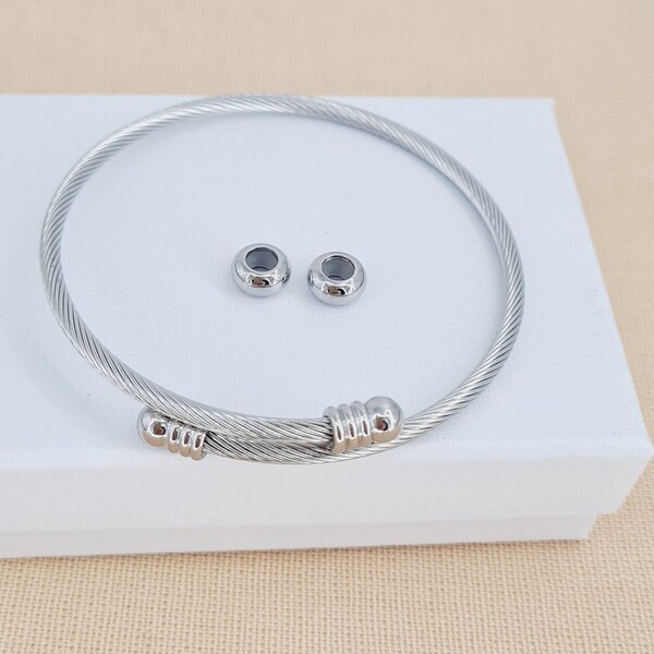 Pandora Bracelet, charm Bracelet, stainless steel pandora bracelet, Dainty Bracelet, Pandora Chain Bracelet DIY jewelry making, gift for her