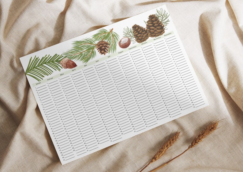 Universal Calendar Perpetual Calendar to Print Out - Etsy