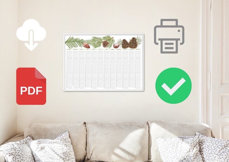 Universal Calendar Perpetual Calendar to Print Out - Etsy