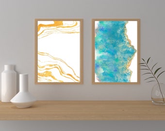 Crystal Wall Art Bundle, Printable, Digital Download, Relaxation