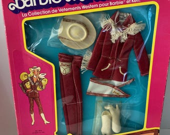 Vintage 1981 #3579 Barbie Fashion Western Fashions WILD WEST Outfit Clothes European