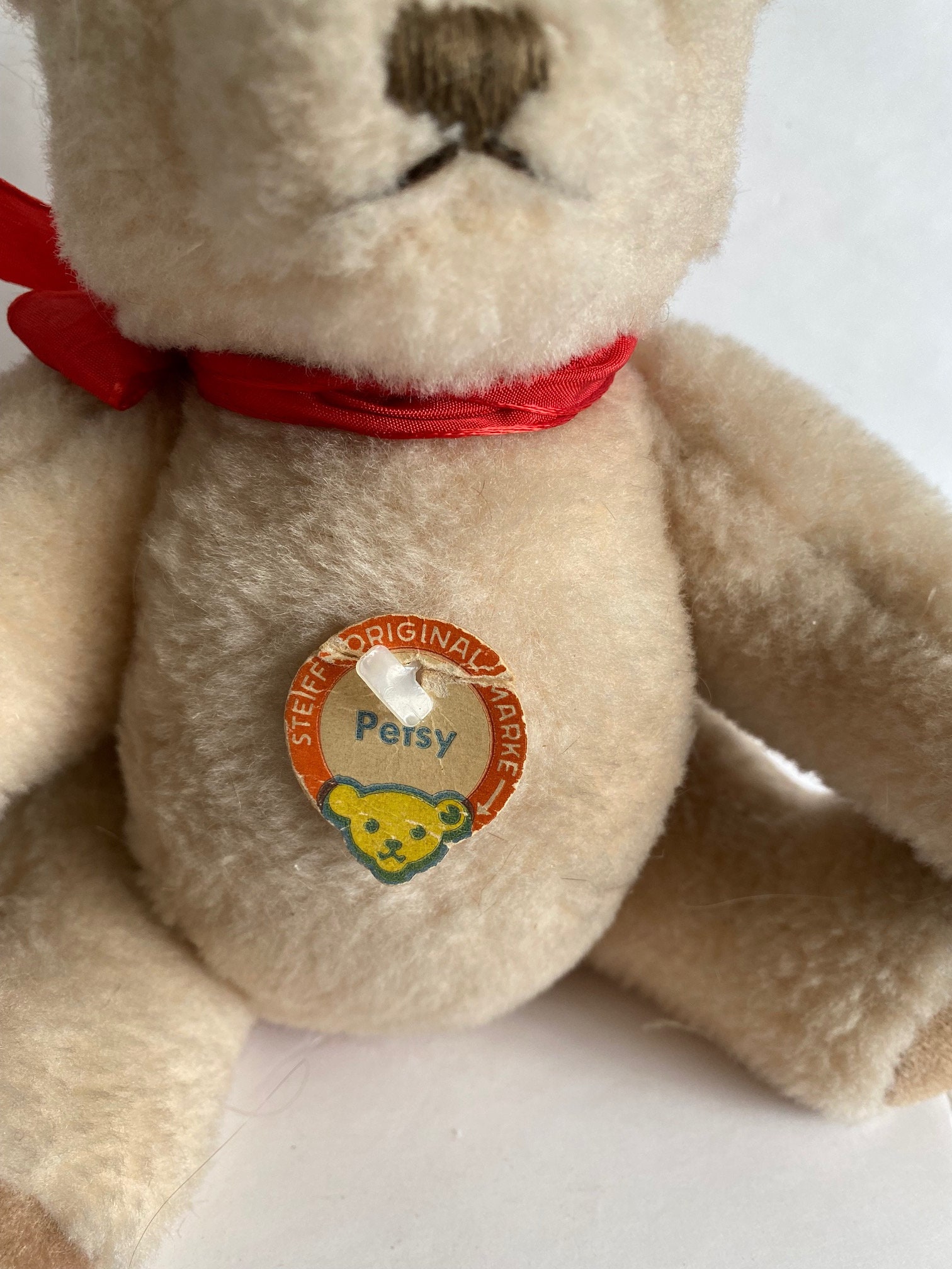 【新品タグ付き】Steiff テディベア シュタイフ テディベア - 胸タグとID付きペッツィ - Etsy 日本