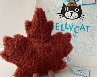 Jellycat Canadian Indigo Exclusive Amuseables Maple Leaf BNWT