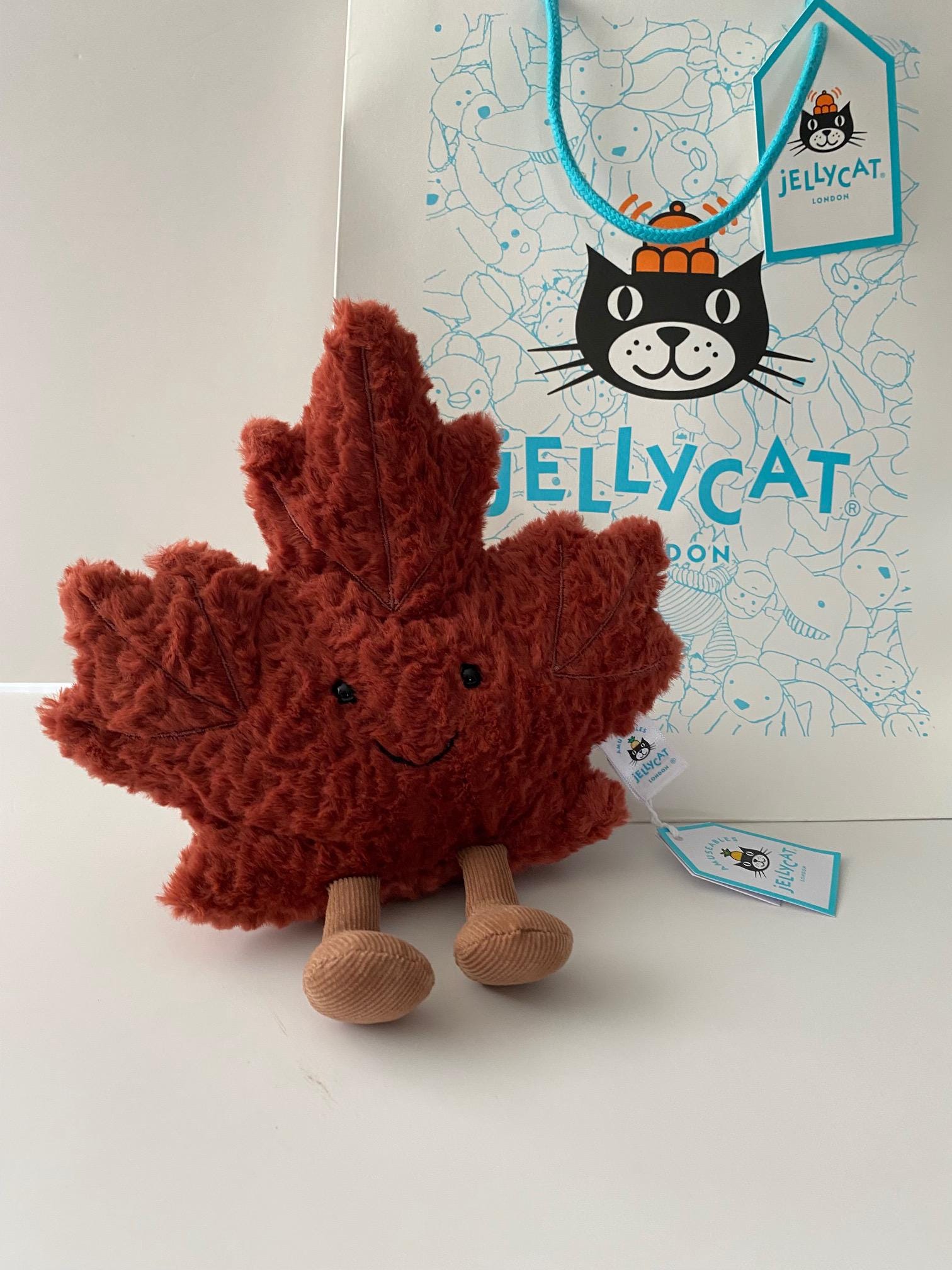 Jellycat Canadian Indigo Exclusive Amuseables Maple Leaf