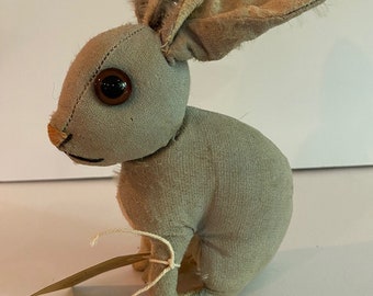 Early Steiff Blue rabbit - circa 1920's Well loved - Made in Germany