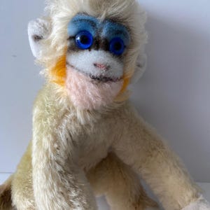 Steiff 1960&#39;s Coco monkey with amazing blue eyes