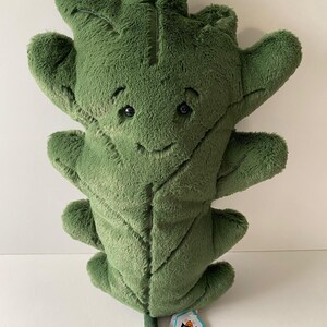 Jellycat Woodland Green Oak Leaf Plush 18” Large Size - Etsy UK