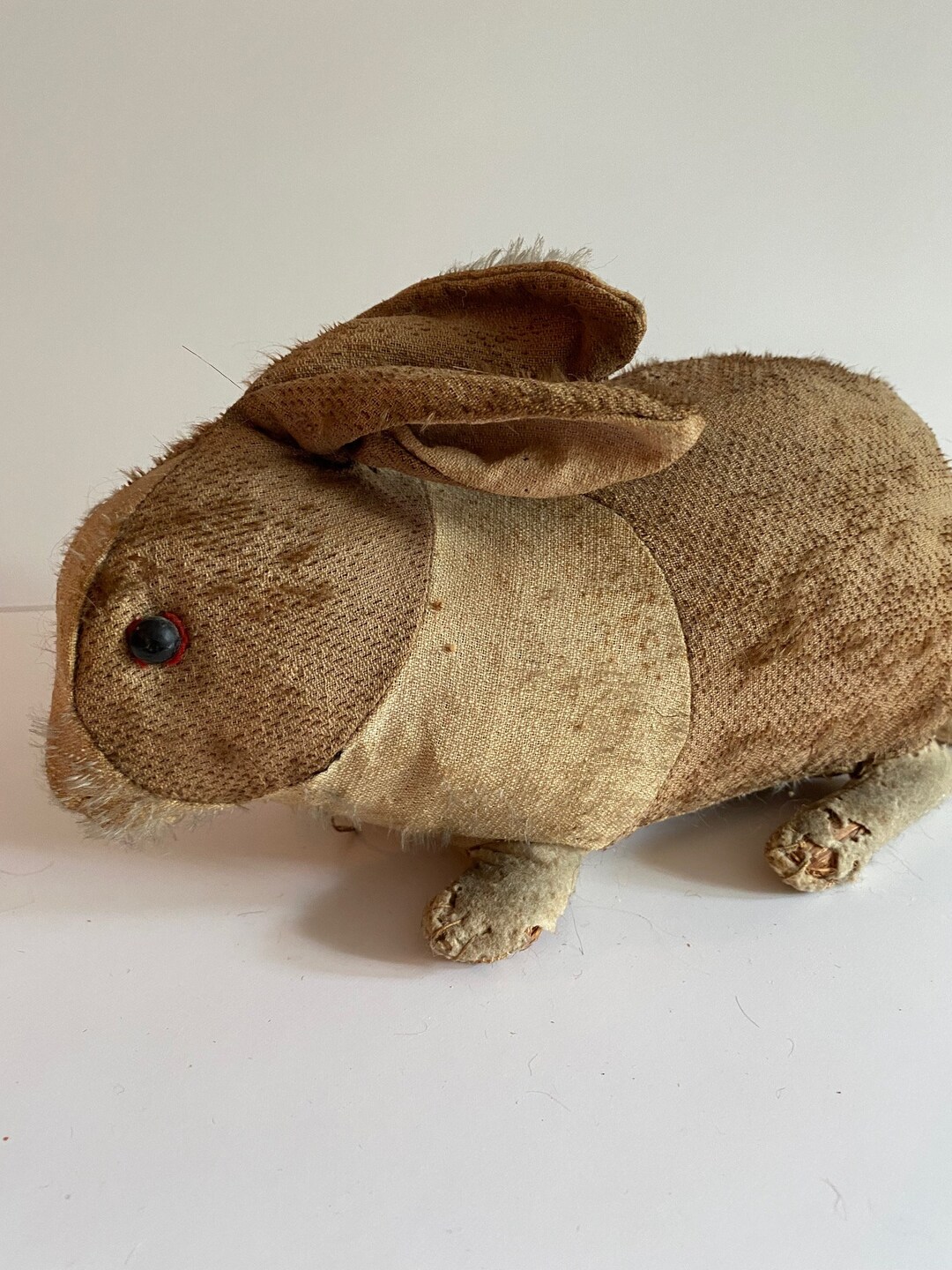 Very Early but Worn Steiff Holland Rabbit - Brown and White With Ff ...