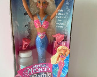 1996 Mattel Bubbling Mermaid Barbie Doll No. 16131 NRFB