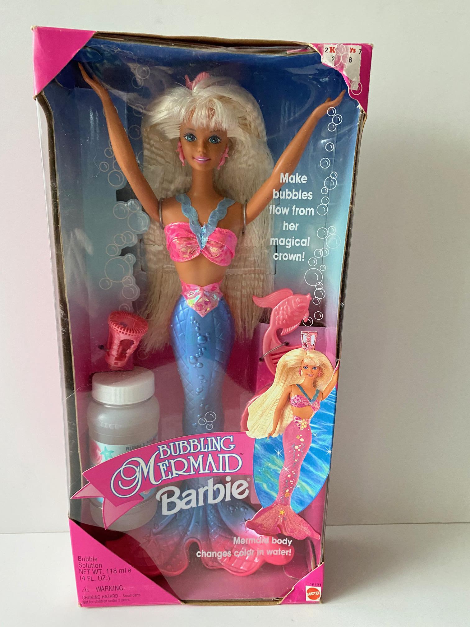1996 Mattel Bubbling Mermaid Barbie Doll No. 16131 NRFB - Etsy