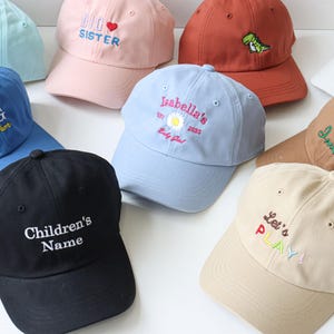 Customized children&#39;s sun protection hats, embroidered baseball caps, personalized hats, children&#39;s hats, baby hats, baseball caps